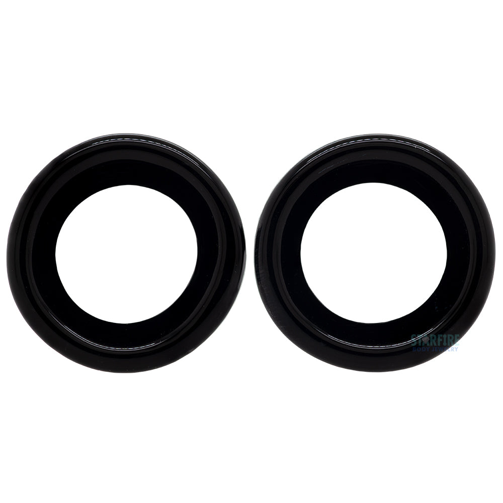 Glass Eyelets - Black