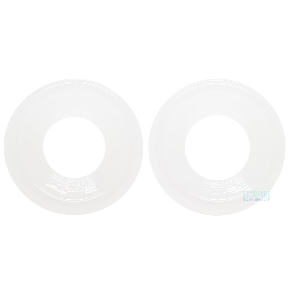 Glass Eyelets - Jade White