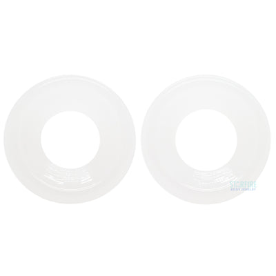 Glass Eyelets - Jade White