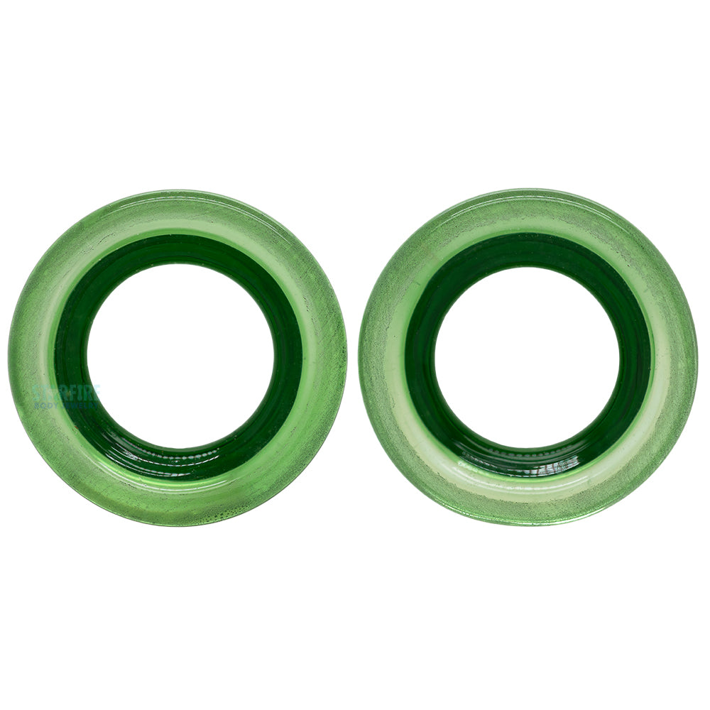 Glass Eyelets - Green