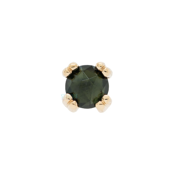 アクセサリー BVLA Beaded Trillion Seafoam Tourmaline BVLA - Body Vision Beaded Trillion Threaded End in Gold with