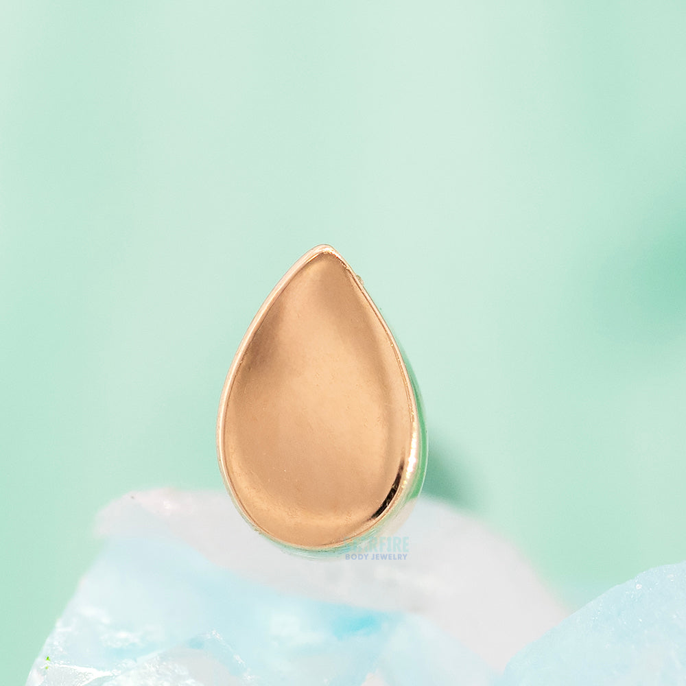 threadless: Flat Teardrop Pin in Gold