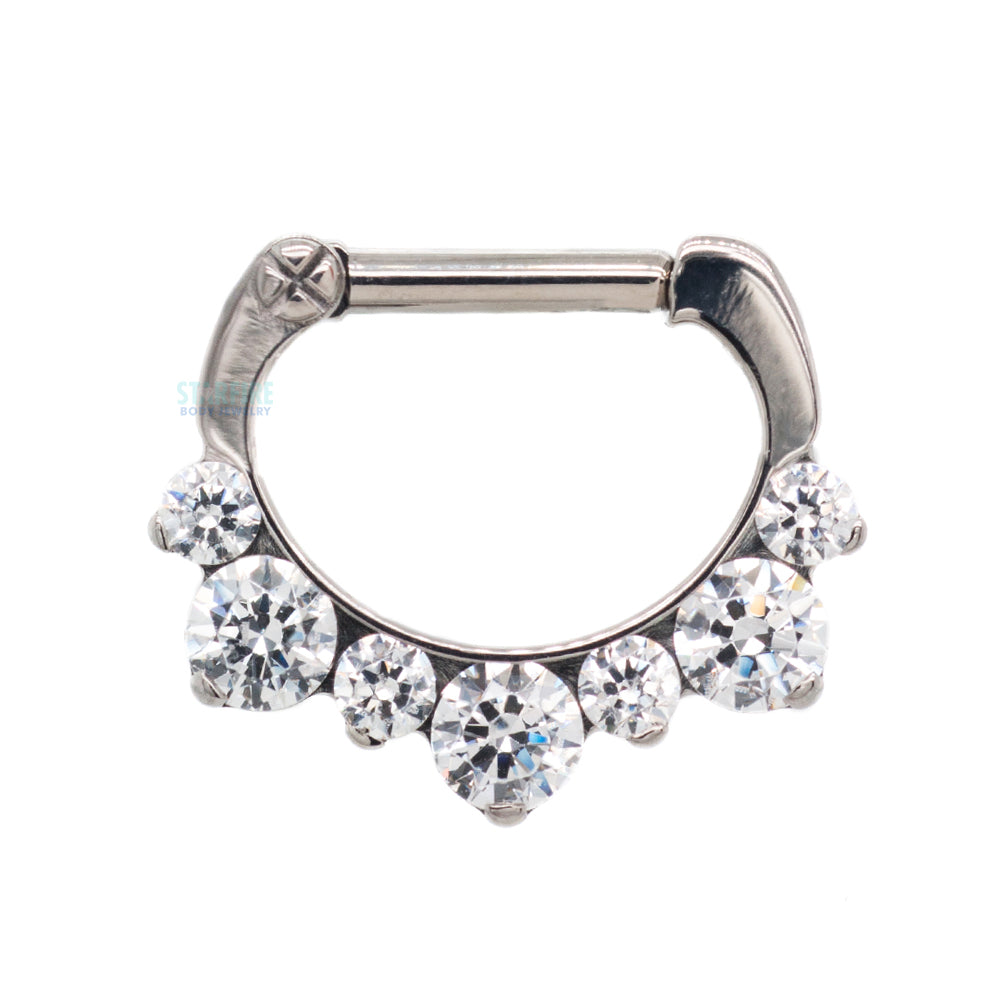 "Odyssey" Helios Clicker #17 with Faceted Gems - 16 ga. 1/4" post
