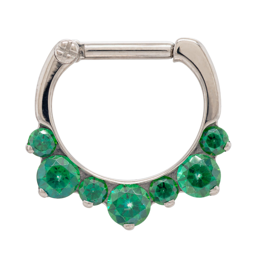 "Odyssey" Helios Clicker #17 with Faceted Gems - 16 ga. 1/4" post