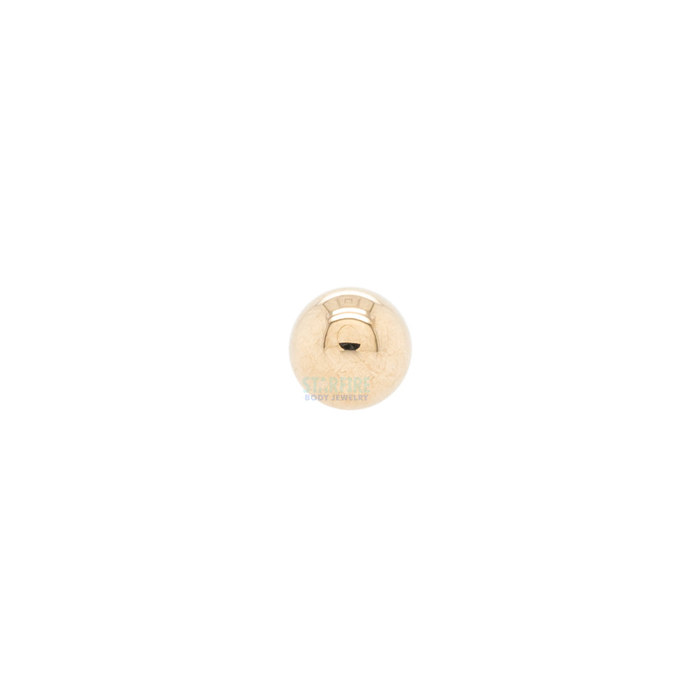Gold & Platinum Threaded Bead