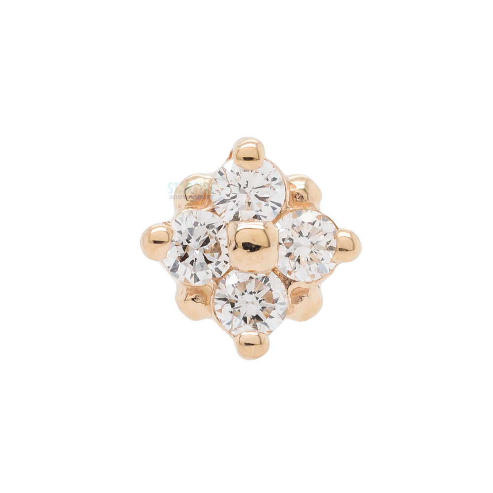 threadless: "Reema" Pin in Gold & Platinum with DIAMONDS