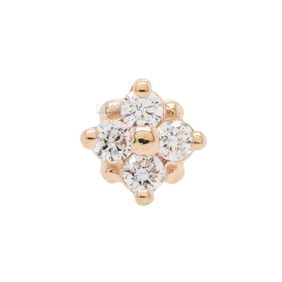threadless: "Reema" Pin in Gold & Platinum with DIAMONDS