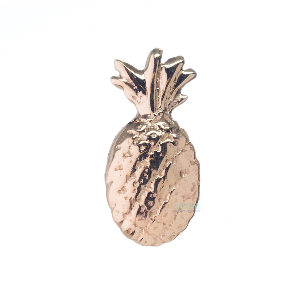 threadless: Pineapple (Antiqued Finished) Pin in Gold