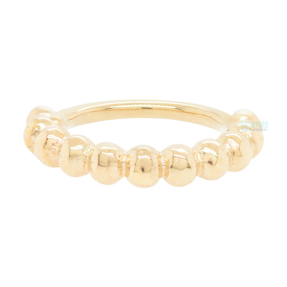 "Oaktier" Seam Ring in Gold & Platinum