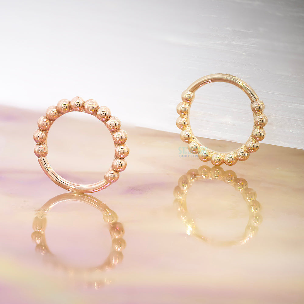 "Oaktier" Seam Ring in Gold & Platinum