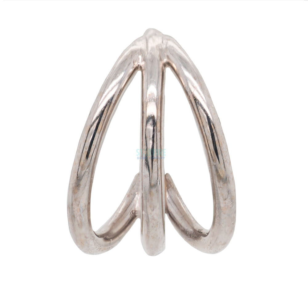 Triple Gap Seam Ring in Gold