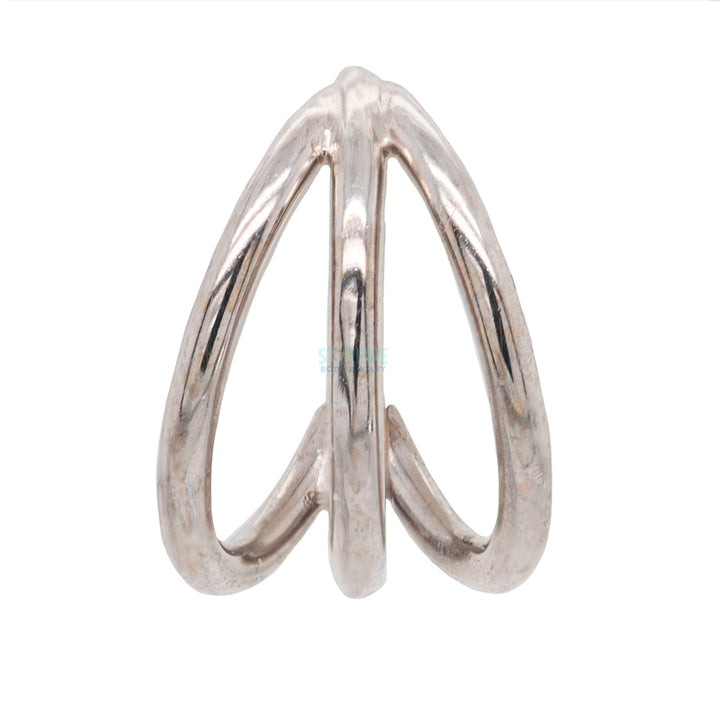 Triple Gap Seam Ring in Gold