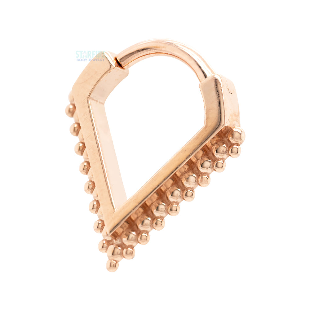 "Lanicia" Hinge V Ring in Gold