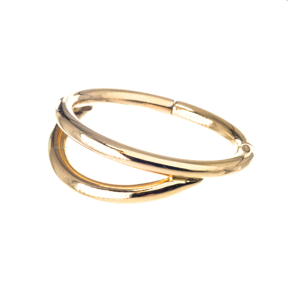 Illusion Hinge Ring in Gold