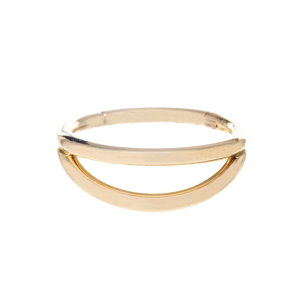 Illusion Hinge Ring in Gold