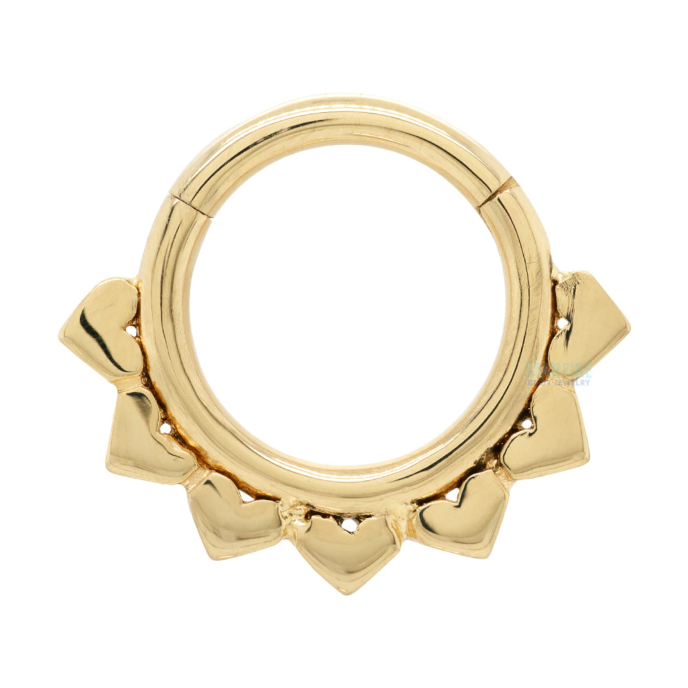 "Jiya" Hinged Ring in Gold