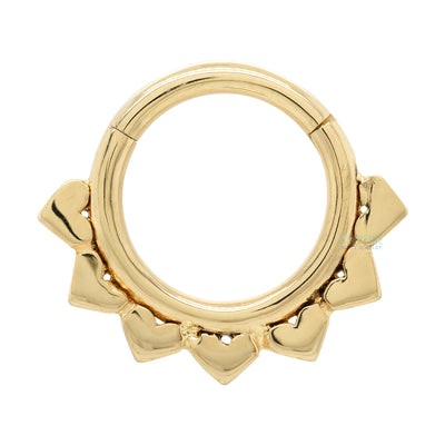 "Jiya" Hinged Ring in Gold