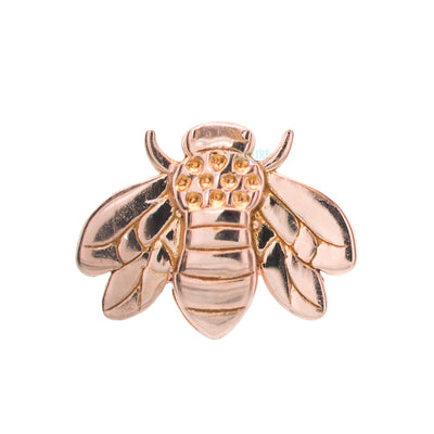 Bee Threaded End in Gold