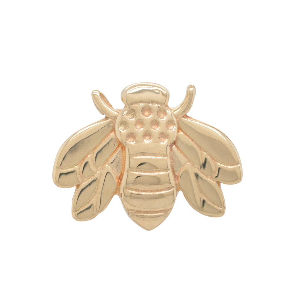 Bee Threaded End in Gold