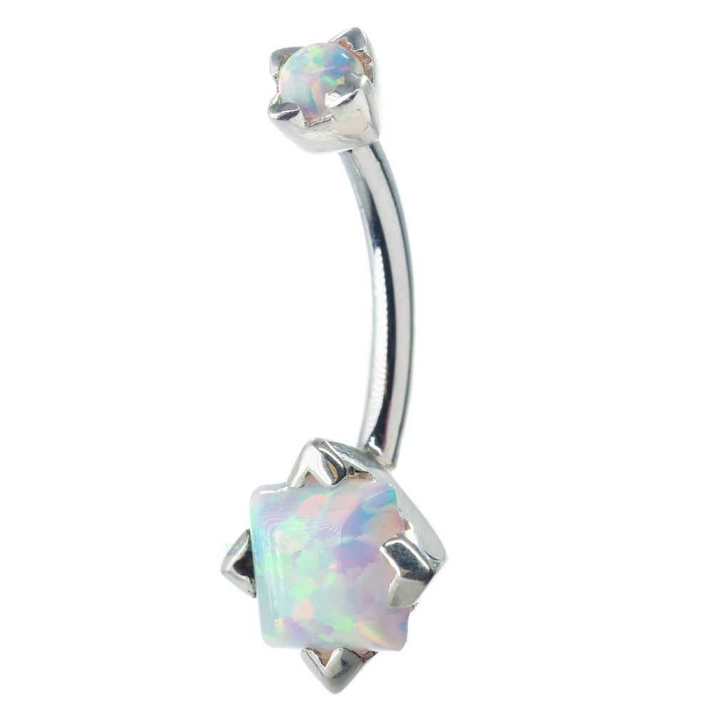 'Tres Jolie' Square / Princess Opal Navel Curve