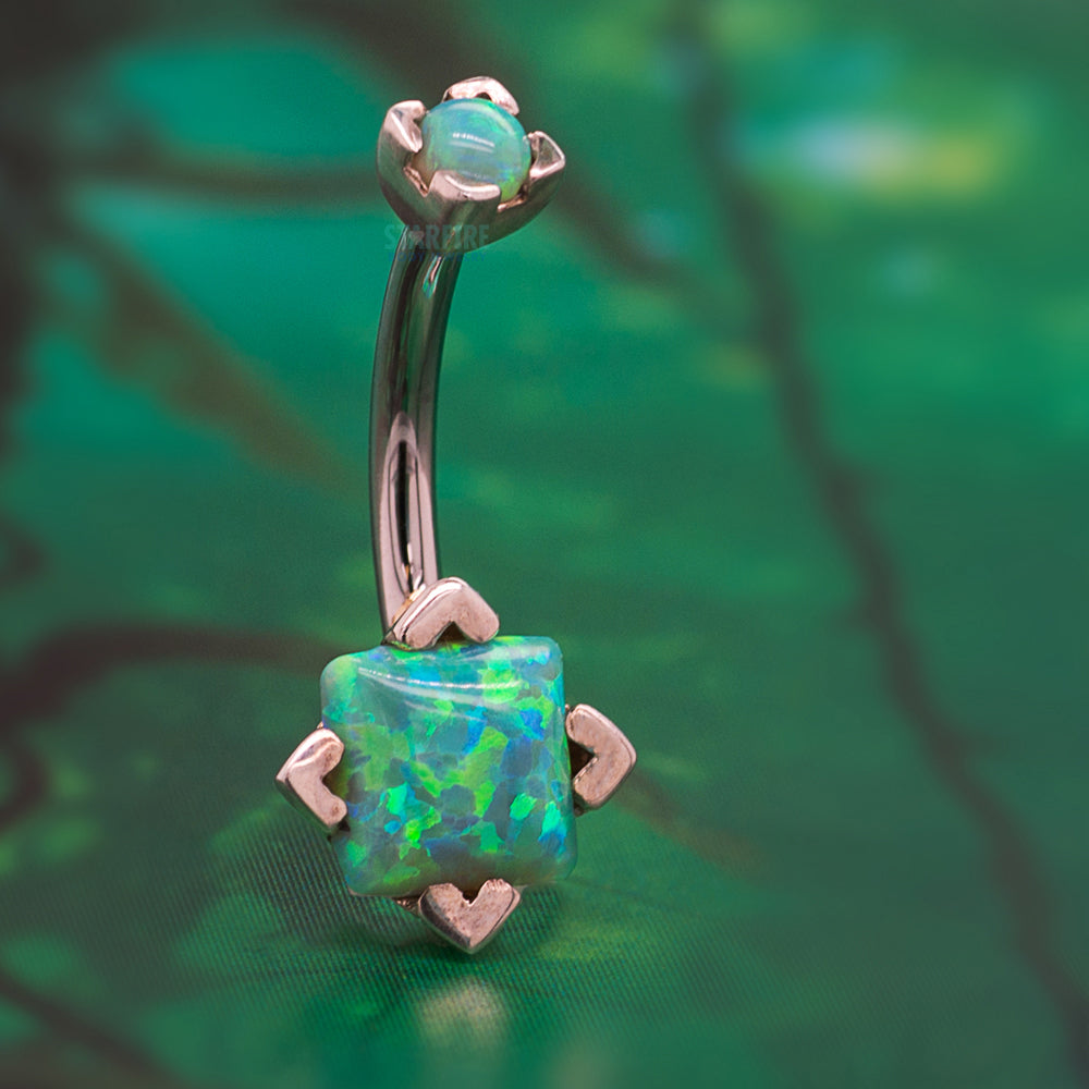 'Tres Jolie' Square / Princess Opal Navel Curve