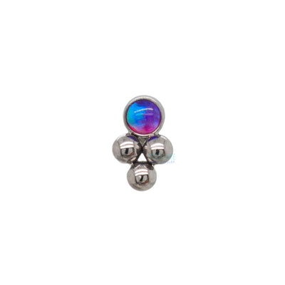 11HT-3 'Haute Couture' 1.5mm Opal Bezel Threaded End