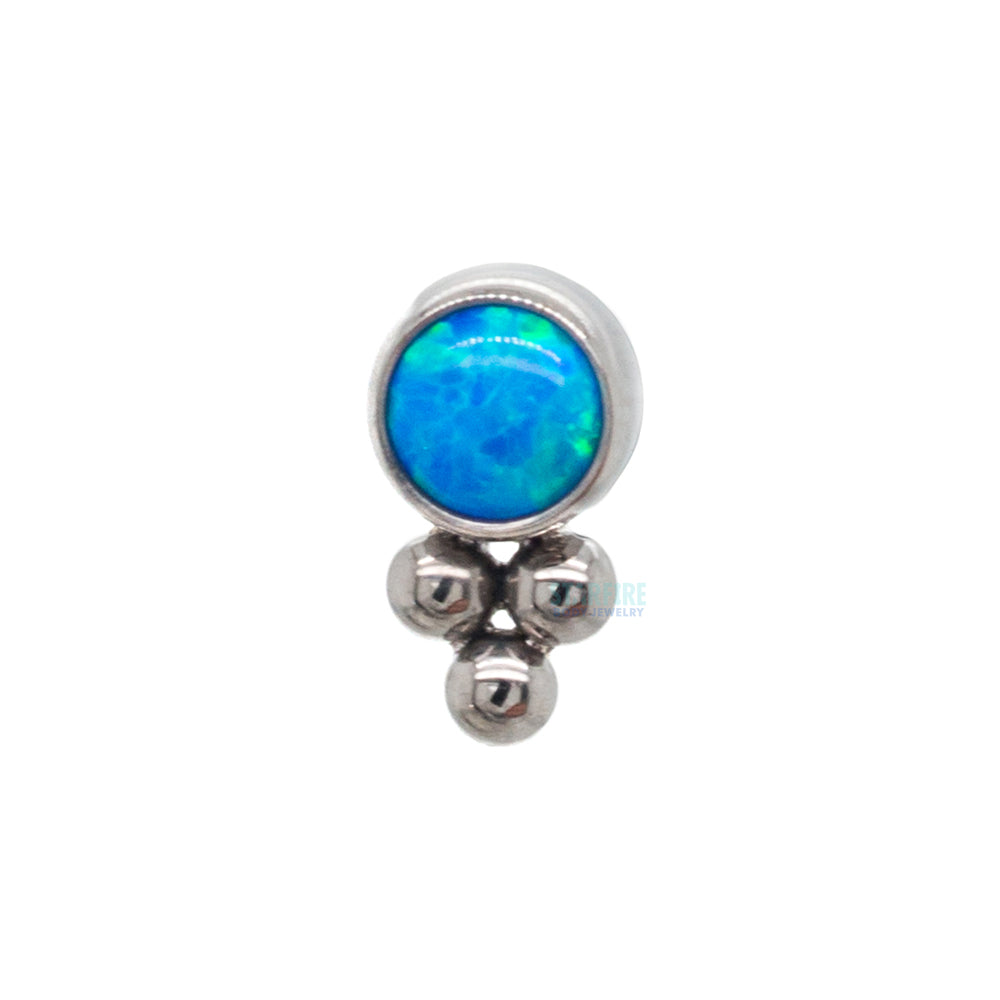 11HT-3 'Haute Couture' 2.5mm Opal Bezel Threaded End