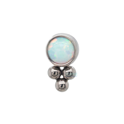 11HT-3 'Haute Couture' 2.5mm Opal Bezel Threaded End