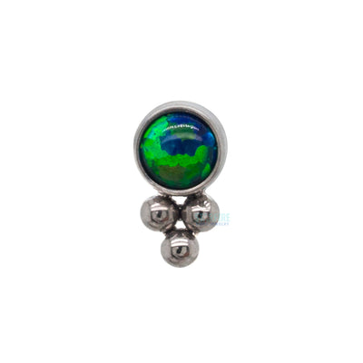 11HT-3 'Haute Couture' 2.5mm Opal Bezel Threaded End