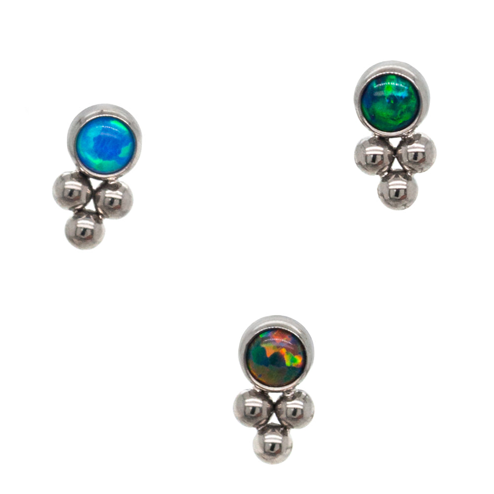 11HT-3 'Haute Couture' 2mm Opal Bezel Threaded End