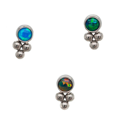 11HT-3 'Haute Couture' 2mm Opal Bezel Threaded End
