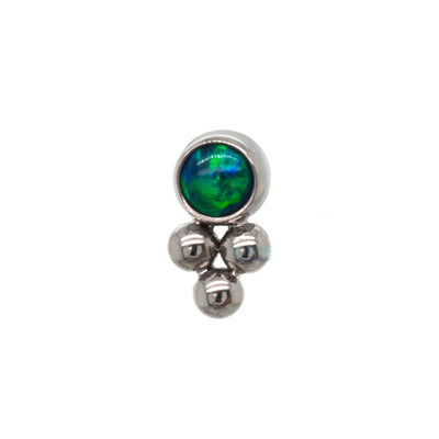 11HT-3 'Haute Couture' 2mm Opal Bezel Threaded End