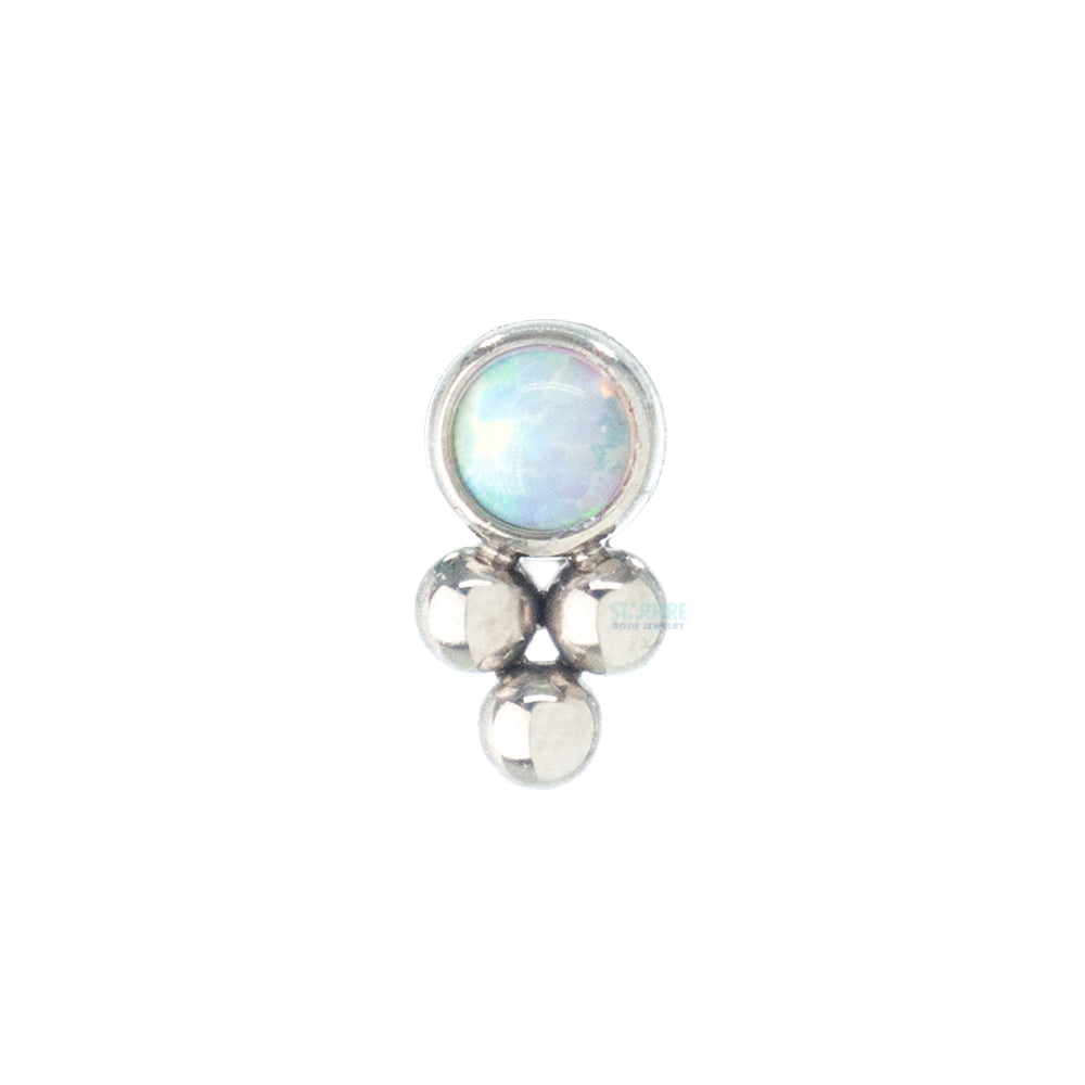 11HT-3 'Haute Couture' 2mm Opal Bezel Threaded End