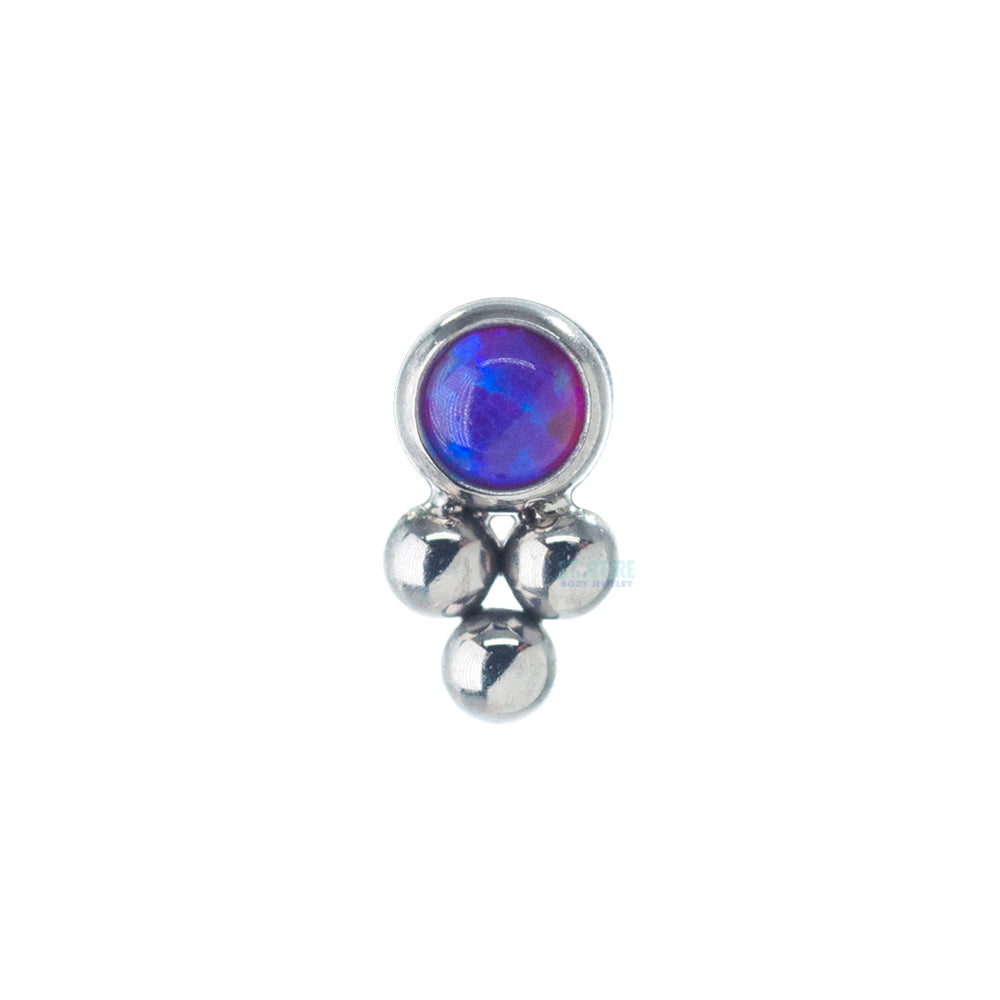 11HT-3 'Haute Couture' 2mm Opal Bezel Threaded End