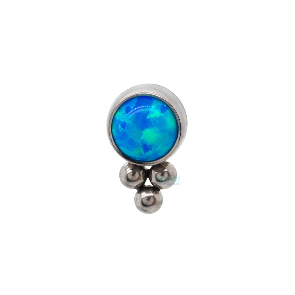 11HT-3 'Haute Couture' 3mm Opal Bezel Threaded End