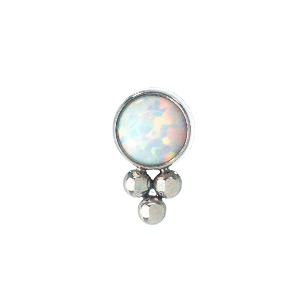 11HT-3 'Haute Couture' 3mm Opal Bezel Threaded End
