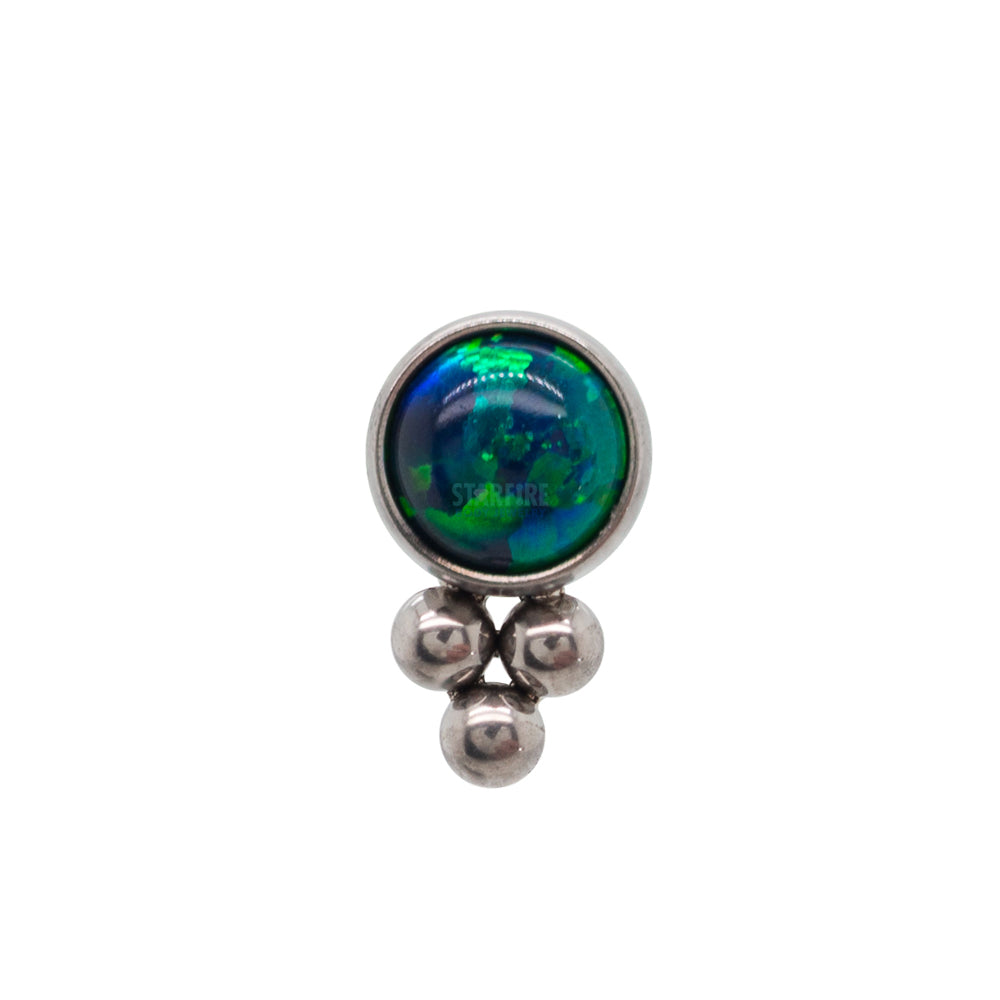 11HT-3 'Haute Couture' 3mm Opal Bezel Threaded End