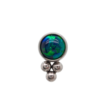 11HT-3 'Haute Couture' 3mm Opal Bezel Threaded End