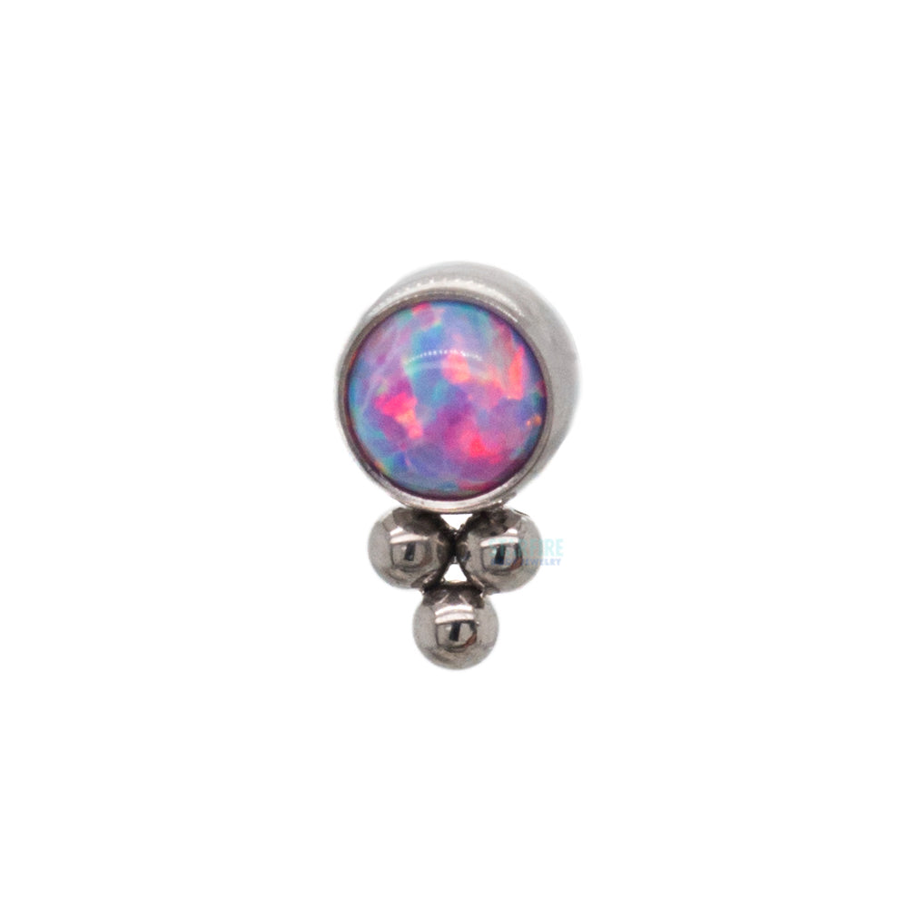11HT-3 'Haute Couture' 3mm Opal Bezel Threaded End