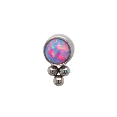 11HT-3 'Haute Couture' 3mm Opal Bezel Threaded End