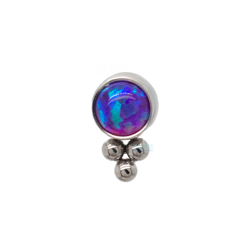 11HT-3 'Haute Couture' 3mm Opal Bezel Threaded End