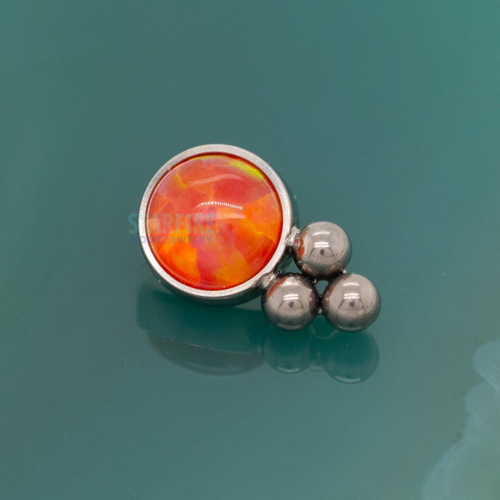 11HT-3 'Haute Couture' 3mm Opal Bezel Threaded End