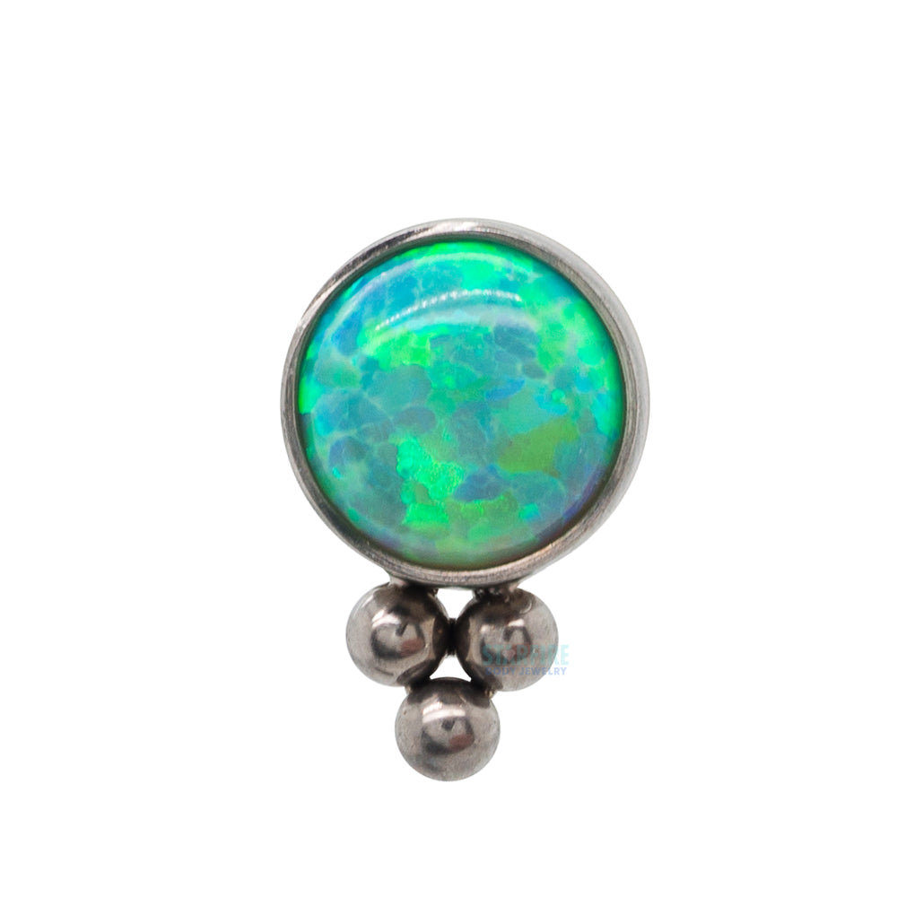 11HT-3 'Haute Couture' 4mm Opal Bezel Threaded End