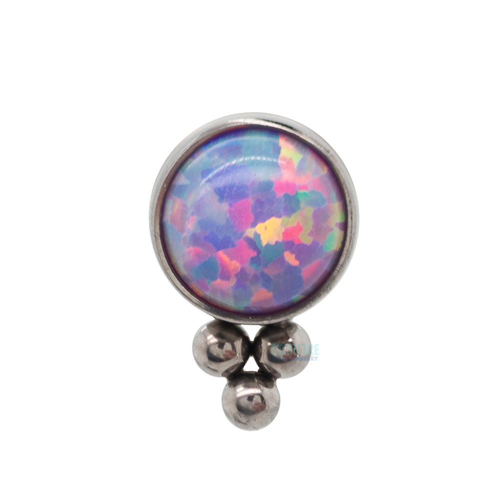 11HT-3 'Haute Couture' 4mm Opal Bezel Threaded End