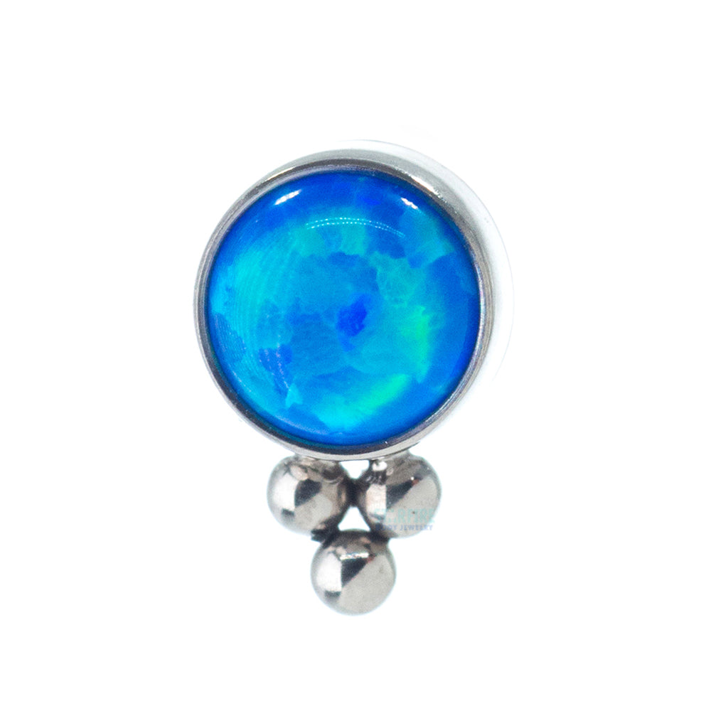 11HT-3 'Haute Couture' 4mm Opal Bezel Threaded End
