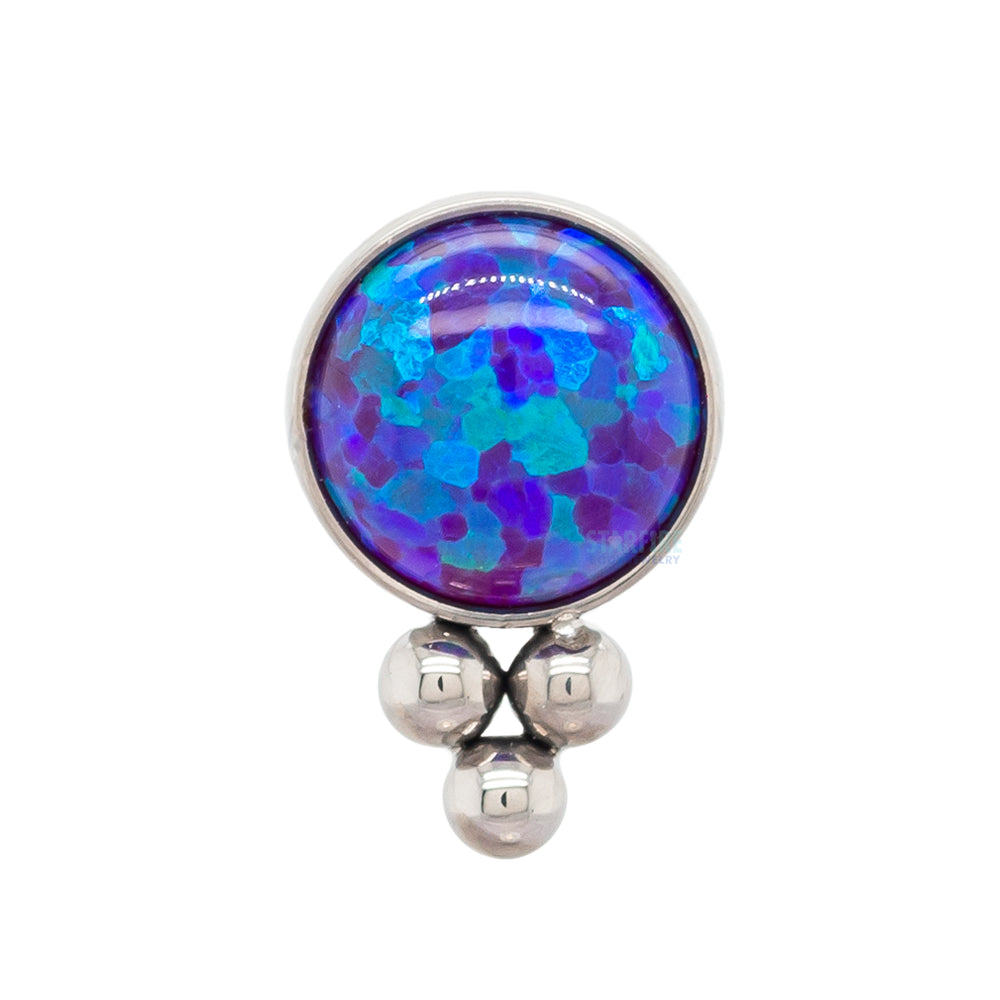 11HT-3 'Haute Couture' 4mm Opal Bezel Threaded End