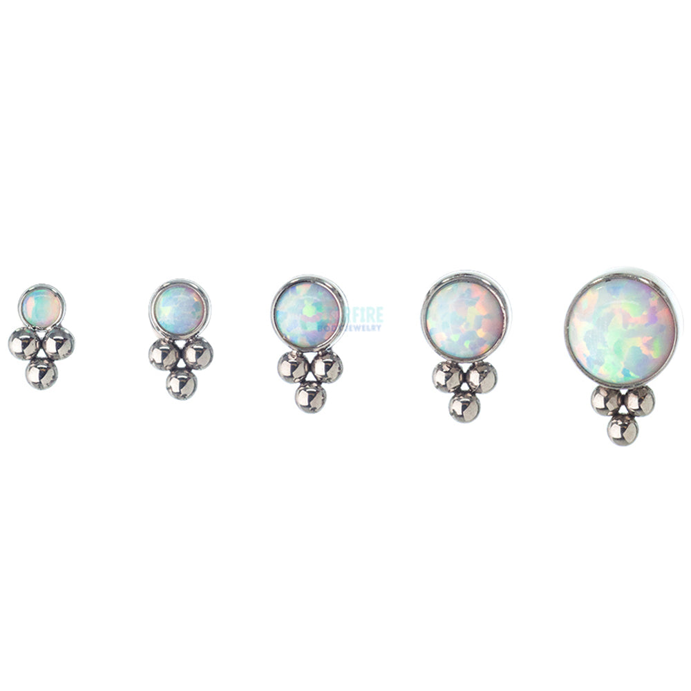 11HT-3 'Haute Couture' 3mm Opal Bezel Threaded End