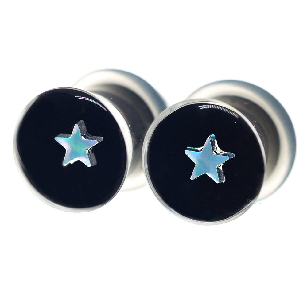 Star Opal in Glass Plugs