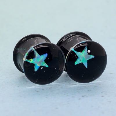 Star Opal in Glass Plugs