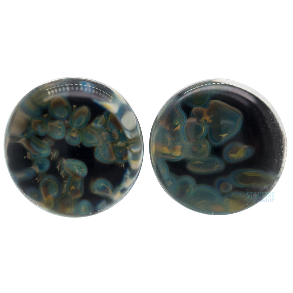 Pebble Glass Plugs - Aurora